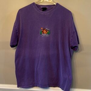 Urban Outfitters Purple Yosemite Embroidered Tee